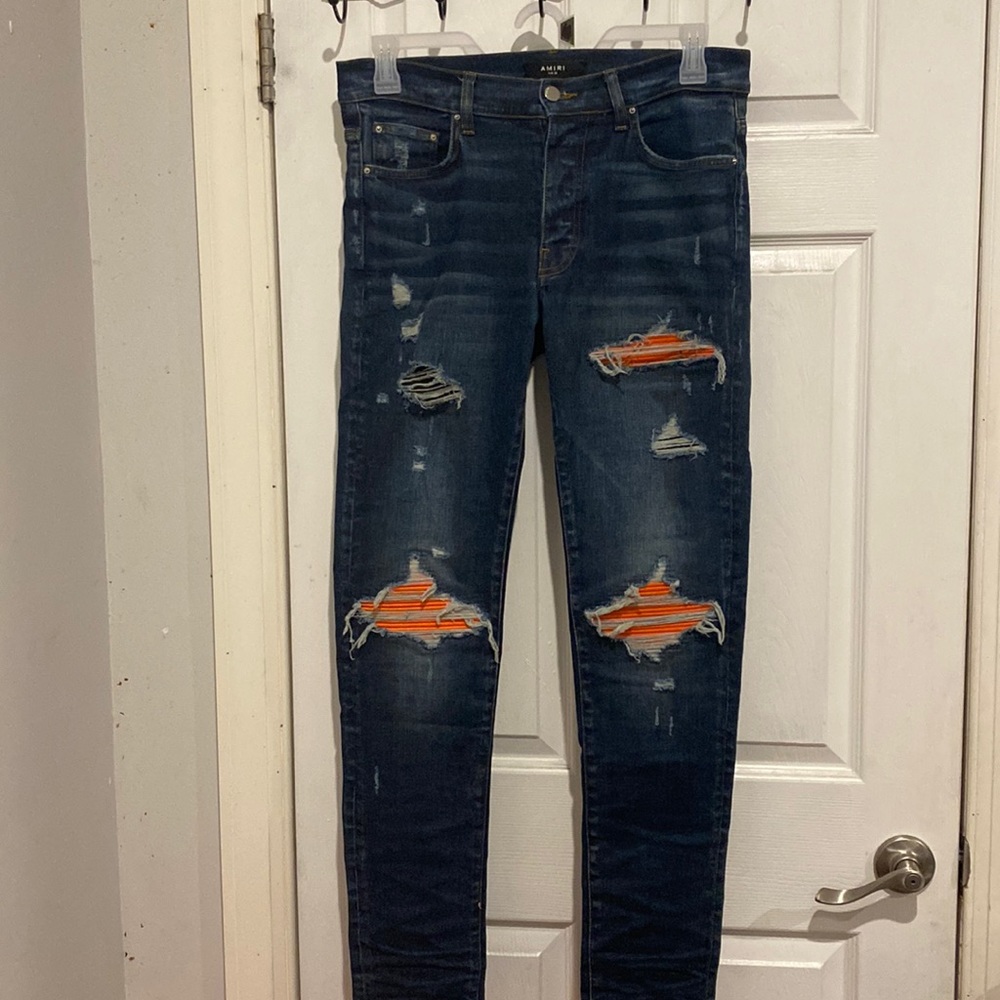 Amiri mx1 blue skinny jean, men’s 32us